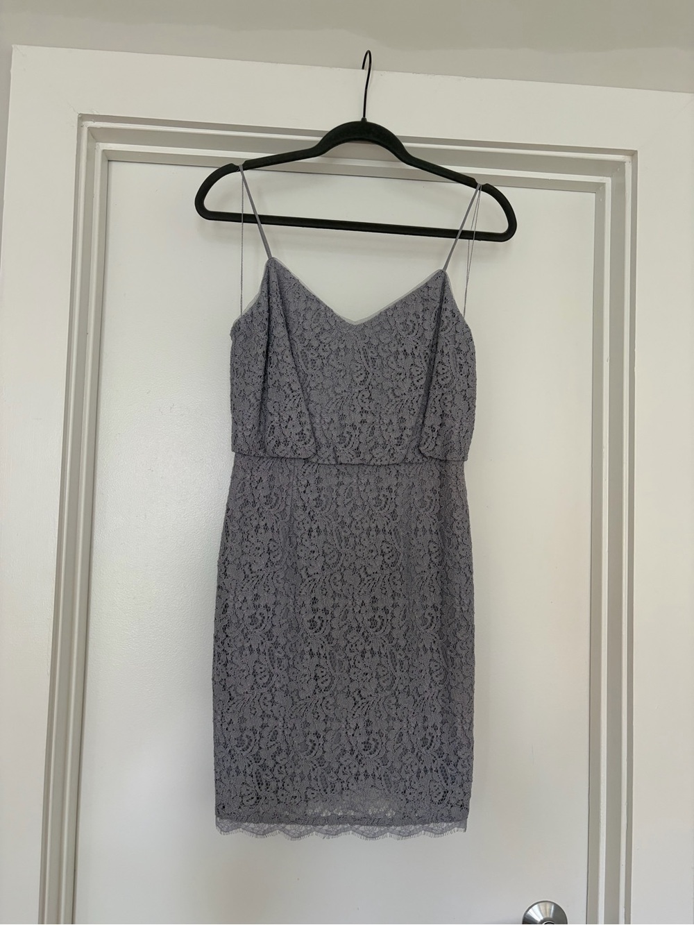 Adriana Papell Lace Mini Dress in Dusty Lavender size 2 - Women